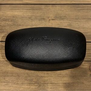 Salvatore Ferragamo black sun glasses holder